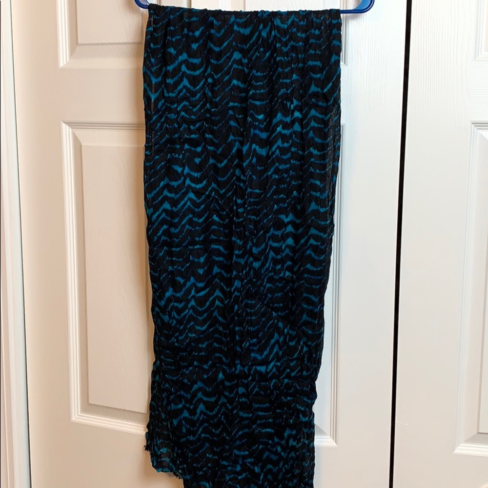 Black & Turquoise Scarf